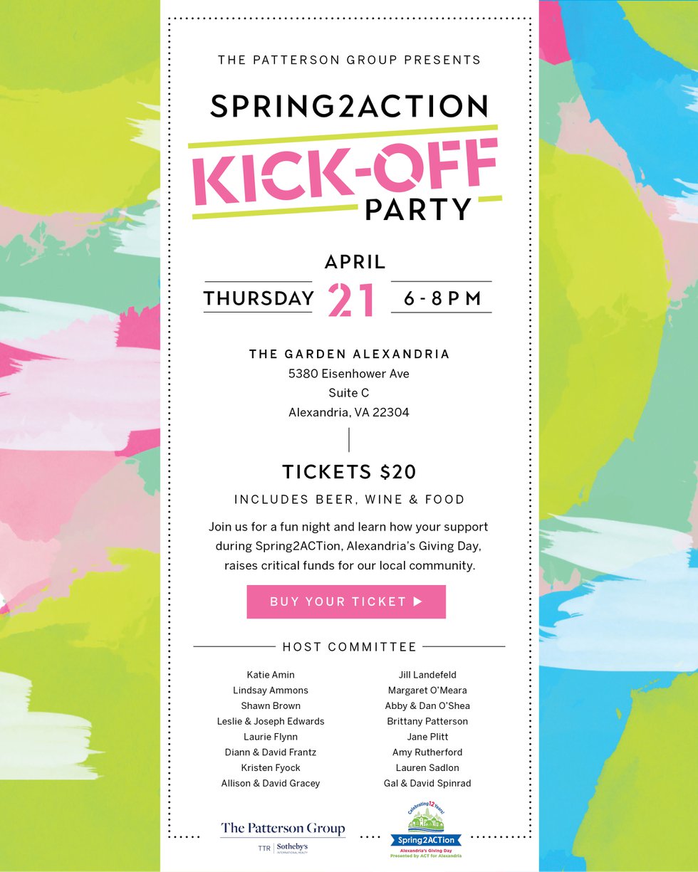 Spring2ACTion Kick-Off Celebration - Alexandria Living Magazine